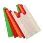Supermarket Tote Non woven T-shirt Bag Custom Cheap Reusable PP Non Woven Fabric Shopping Bag