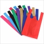 Supermarket Tote Non woven T-shirt Bag Custom Cheap Reusable PP Non Woven Fabric Shopping Bag