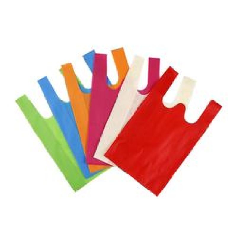 Supermarket Tote Non woven T-shirt Bag Custom Cheap Reusable PP Non Woven Fabric Shopping Bag