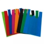 Supermarket Tote Non woven T-shirt Bag Custom Cheap Reusable PP Non Woven Fabric Shopping Bag