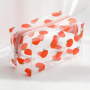 Cheap Wholesale Custom  Logo Printed Travel Organizer Clear PVC Travel Makeup Cosmetic Bag