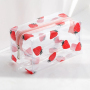 Cheap Wholesale Custom  Logo Printed Travel Organizer Clear PVC Travel Makeup Cosmetic Bag