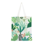 Custom Logo Printed Polyester Cotton Canvas Cloth Packaging Shopping Tote Bag With Zipper