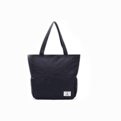 Heavy Canvas Large Custom Logo for Beach Grocery Zippered Closure Cotton Black Cotton Beach Bag