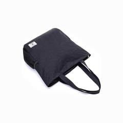 Heavy Canvas Large Custom Logo for Beach Grocery Zippered Closure Cotton Black Cotton Beach Bag
