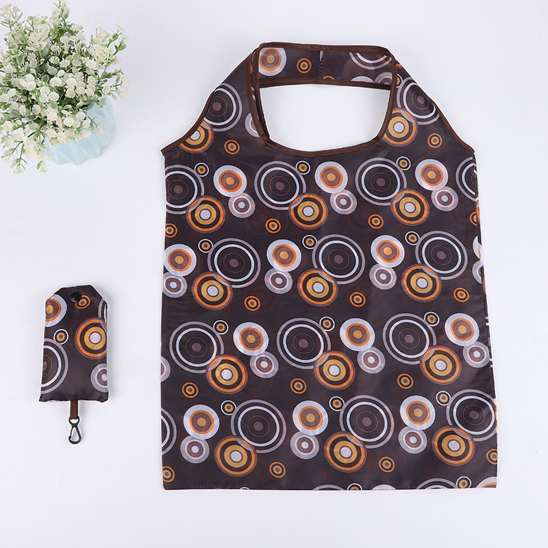wholesale eco friendly custom nylon reusable polyester foldable shopping bag
