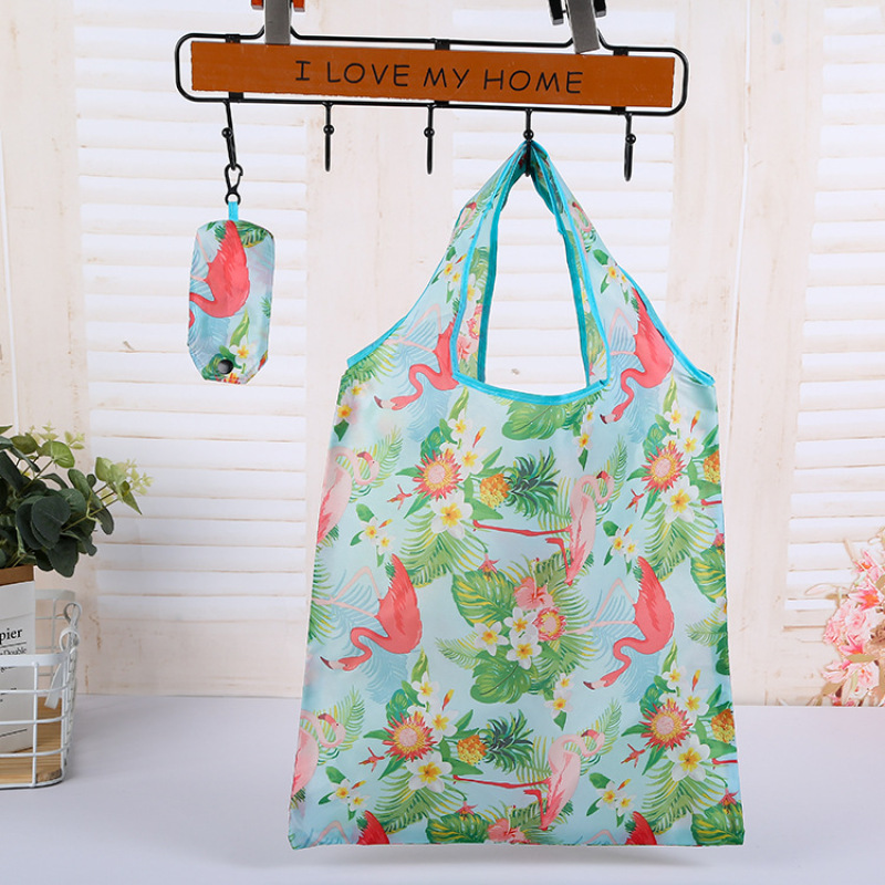 wholesale eco friendly custom nylon reusable polyester foldable shopping bag