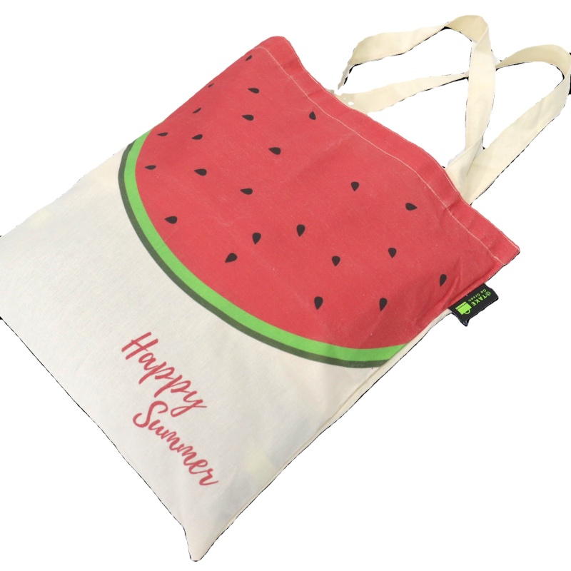 Custom Printed Eco Friendly Plain Bulk Large Grocery Shopping Organic Calico Cotton Canvas Tote Bag