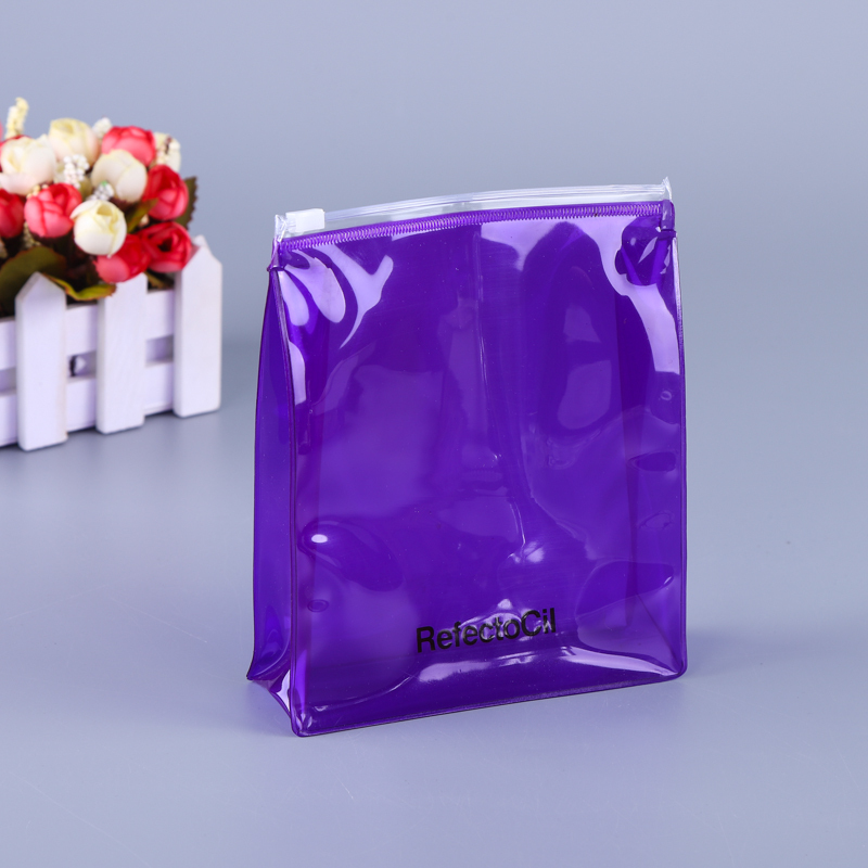 Hot fashion custom stereo zipper bag custom transparent PVC fashion cosmetic bag