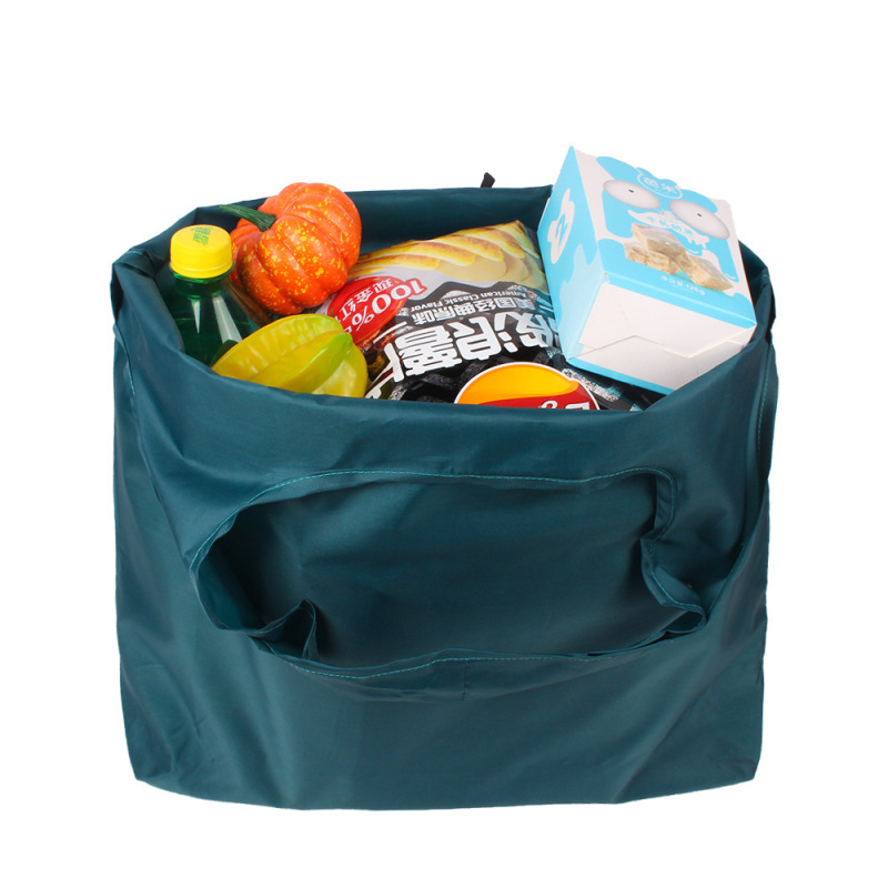 210T eco friendly grocery supermarket washable custom logo reusable polyester foldable shopping bag