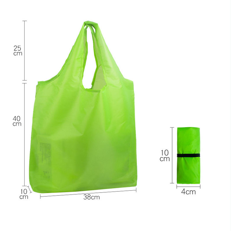 210T eco friendly grocery supermarket washable custom logo reusable polyester foldable shopping bag