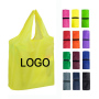 210T eco friendly grocery supermarket washable custom logo reusable polyester foldable shopping bag