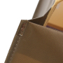 large capacity webbing handles laminated reusable custom non woven shopping bags logo printed
