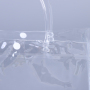 Cheap Transparent Clear Handle PVC Gift Packaging Customized Plastic Shopping Bags With Logos