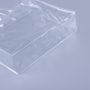 Cheap Transparent Clear Handle PVC Gift Packaging Customized Plastic Shopping Bags With Logos