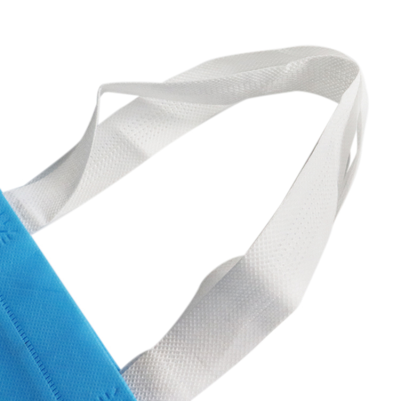 2022 ECO-friendly custom logo printing plain promotion handled laminated recycle reusable  pp non woven tote shopping bag