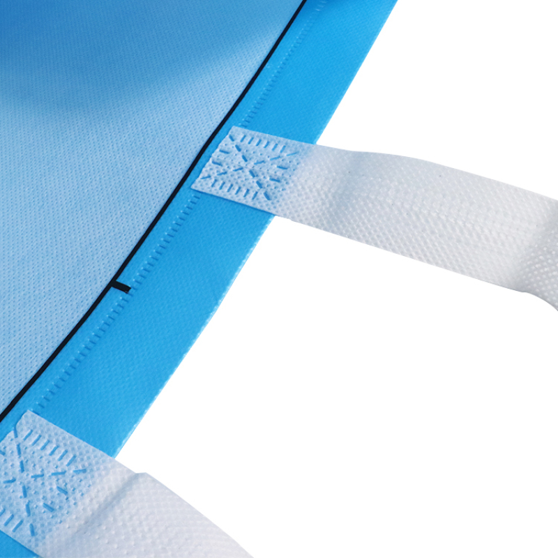 2022 ECO-friendly custom logo printing plain promotion handled laminated recycle reusable  pp non woven tote shopping bag