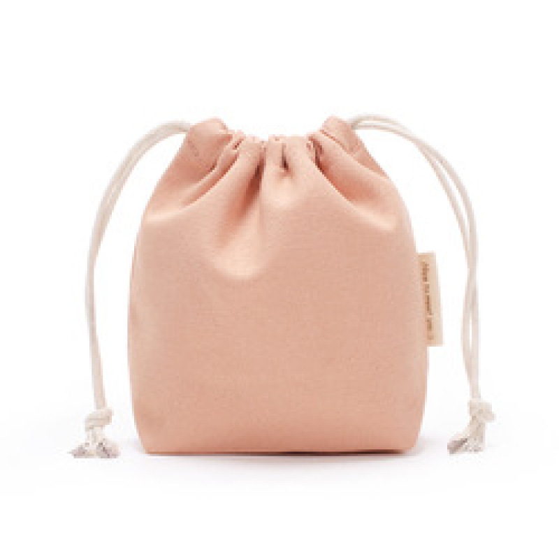 Plain Custom Logo Mini Jewelry Cotton Canvas Drawstring Gift Bag Pouch