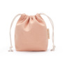 Plain Custom Logo Mini Jewelry Cotton Canvas Drawstring Gift Bag Pouch