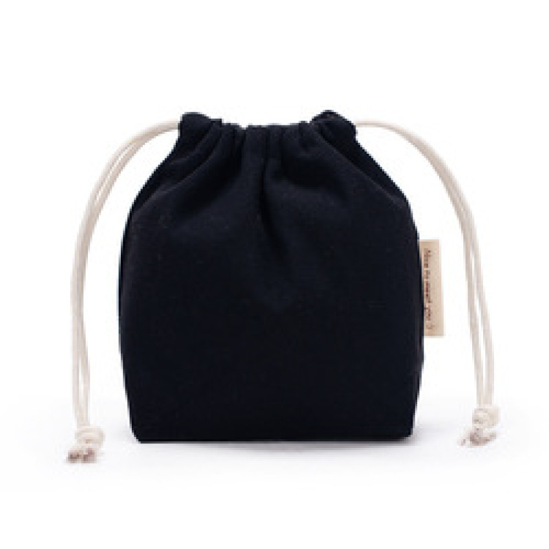 Plain Custom Logo Mini Jewelry Cotton Canvas Drawstring Gift Bag Pouch