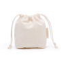 Plain Custom Logo Mini Jewelry Cotton Canvas Drawstring Gift Bag Pouch
