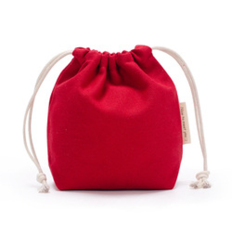Plain Custom Logo Mini Jewelry Cotton Canvas Drawstring Gift Bag Pouch