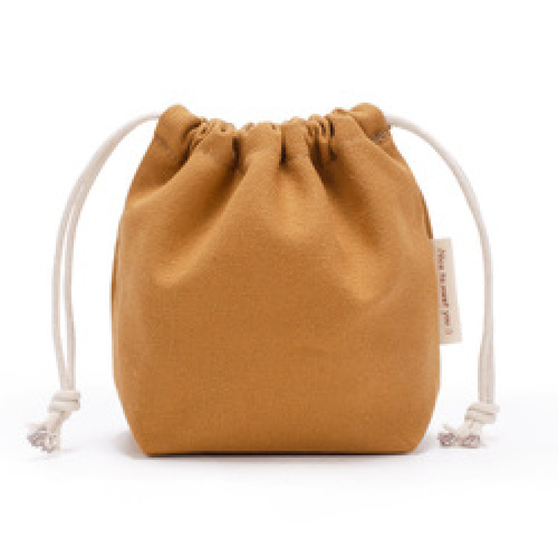 Plain Custom Logo Mini Jewelry Cotton Canvas Drawstring Gift Bag Pouch