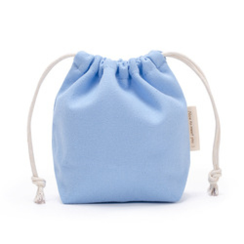 Plain Custom Logo Mini Jewelry Cotton Canvas Drawstring Gift Bag Pouch