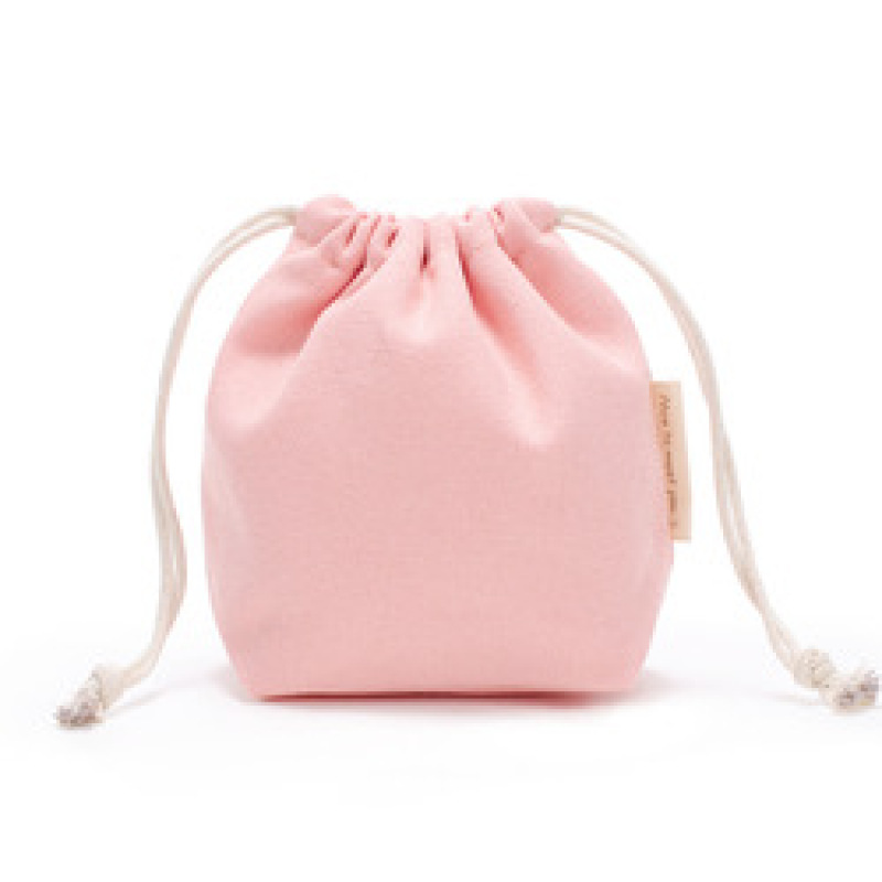 Plain Custom Logo Mini Jewelry Cotton Canvas Drawstring Gift Bag Pouch