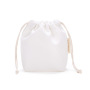 Plain Custom Logo Mini Jewelry Cotton Canvas Drawstring Gift Bag Pouch