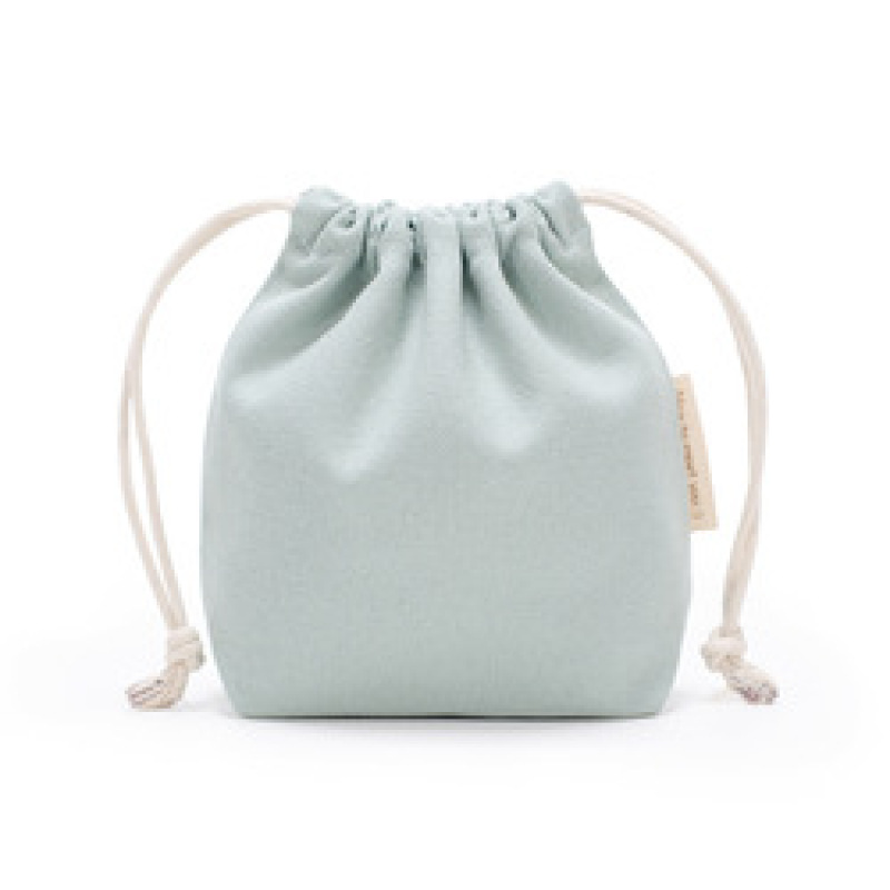Plain Custom Logo Mini Jewelry Cotton Canvas Drawstring Gift Bag Pouch