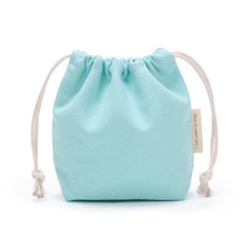 Plain Custom Logo Mini Jewelry Cotton Canvas Drawstring Gift Bag Pouch