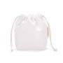 Plain Custom Logo Mini Jewelry Cotton Canvas Drawstring Gift Bag Pouch