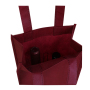wholesale cheap factory price high quality  Custom logo printing   laminated  non woven bottle wine packing tote bag