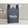 Hot Selling Popular Design  Reusable Die-cut Non Woven T shirt Shopping bag for Supermarket