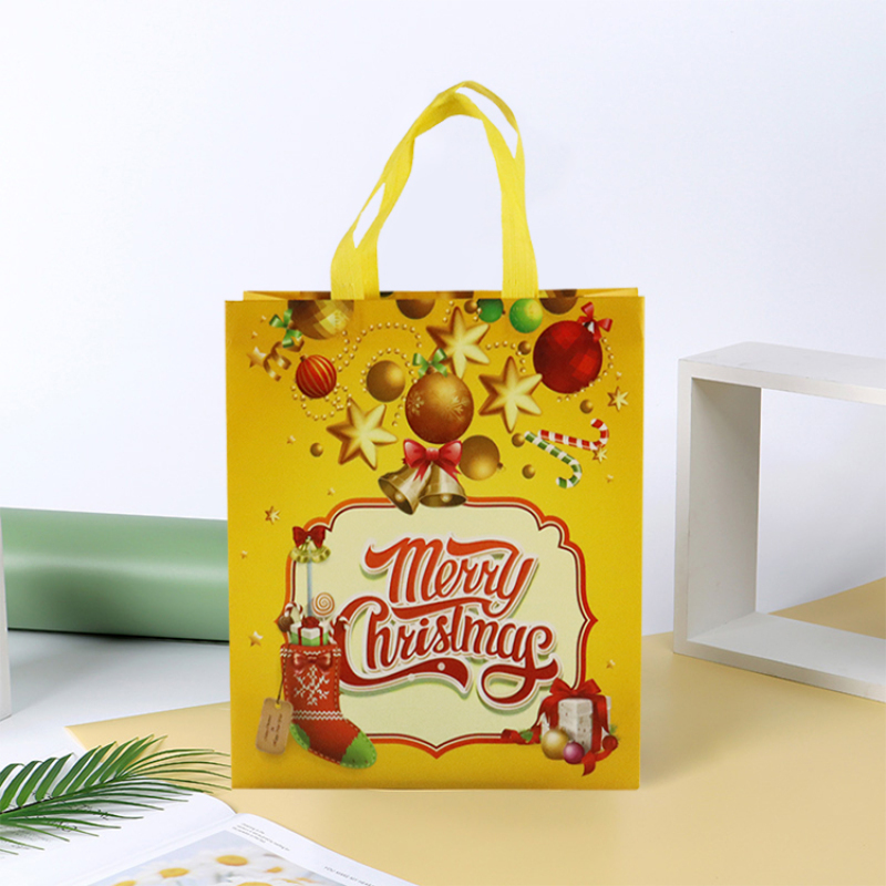 Wholesale advertising eco friendly recycled pp laminated non-woven shopping bag custom logo