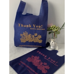 100% Pp Spunbond Economy Nonwoven Popular Bag Non Woven Fabric Eco Friendly Reusable Nonwoven Vest Handle Bagbag