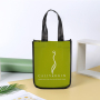 china professional Factory   promotional  Fashion style custom logo round corner   laminated non woven tote bag
