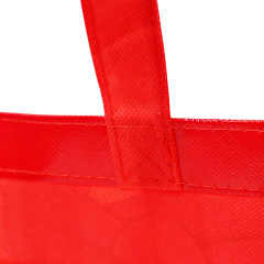Wholesale custom printed eco friendly recycle reusable grocery pp laminated non woven fabric tote shopping bags