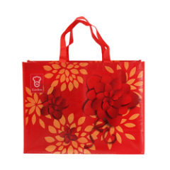 Wholesale custom printed eco friendly recycle reusable grocery pp laminated non woven fabric tote shopping bags