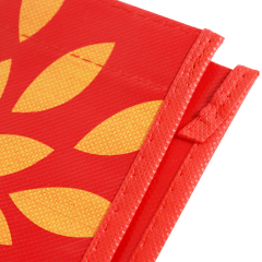 Wholesale custom printed eco friendly recycle reusable grocery pp laminated non woven fabric tote shopping bags