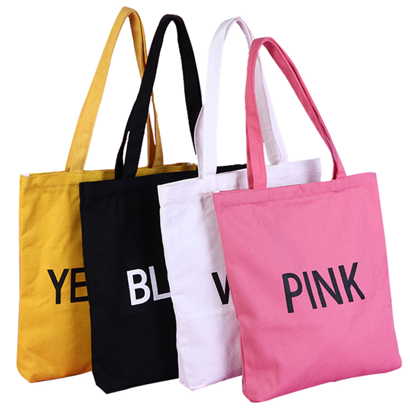 wholesale fashion good quality cheap price promotional canvas cotton shopper bag with custom logo