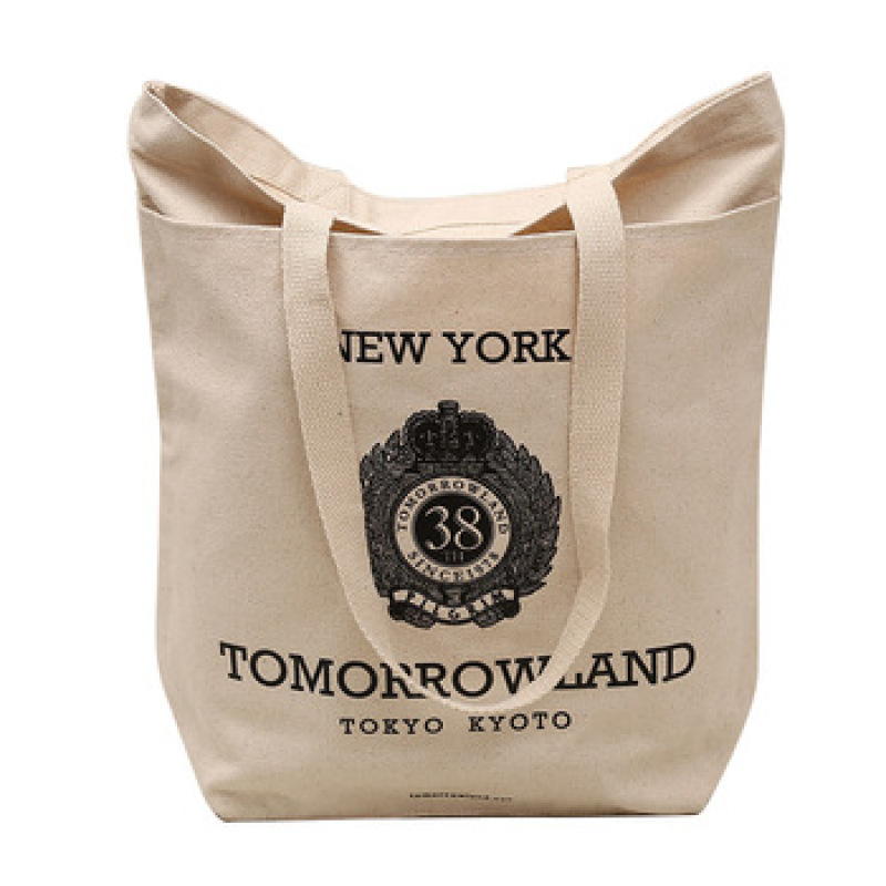 wholesale fashion good quality cheap price promotional canvas cotton shopper bag with custom logo