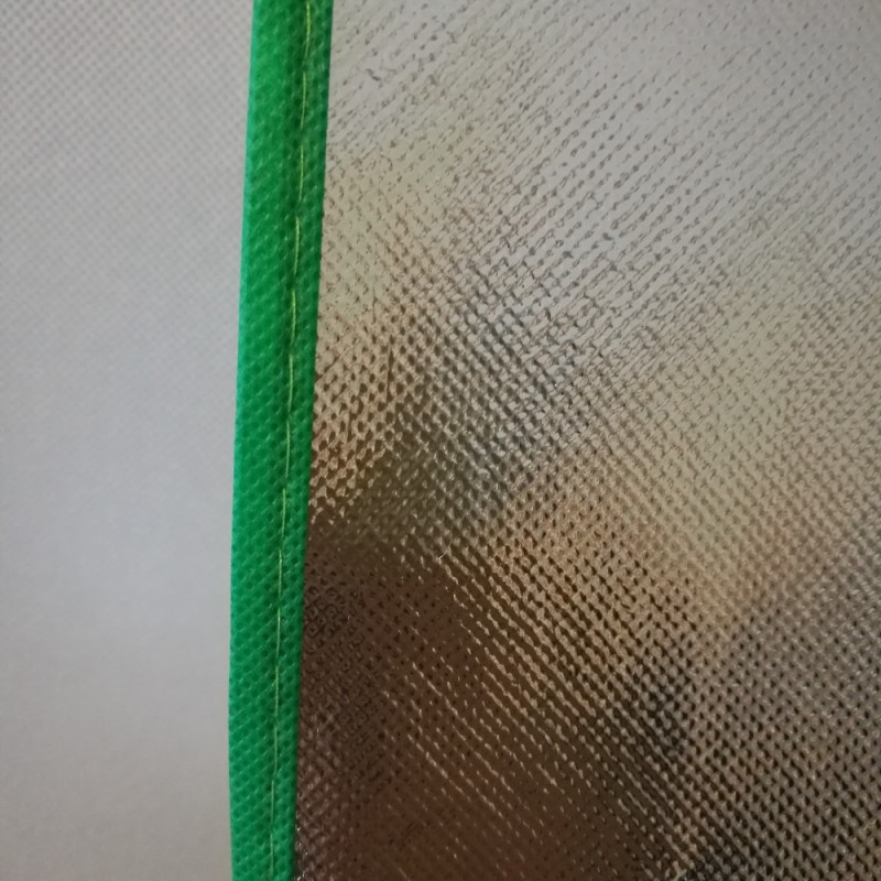 silver gold print  womens tote reusable non woven fabric bags  Metallic Foil Laminated shopping bag