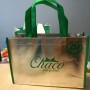 silver gold print  womens tote reusable non woven fabric bags  Metallic Foil Laminated shopping bag
