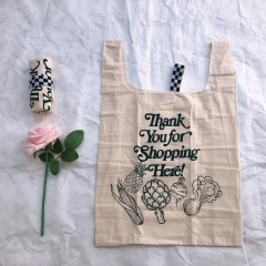 Wholesale Carry-out Organic Cotton Custom Printed T-SHIRT Tote Canvas T shirt Bag