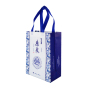 Advertising eco friendly recycled custom pp laminated non woven wine shopping bags