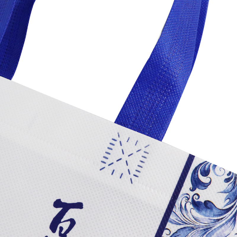 Advertising eco friendly recycled custom pp laminated non woven wine shopping bags