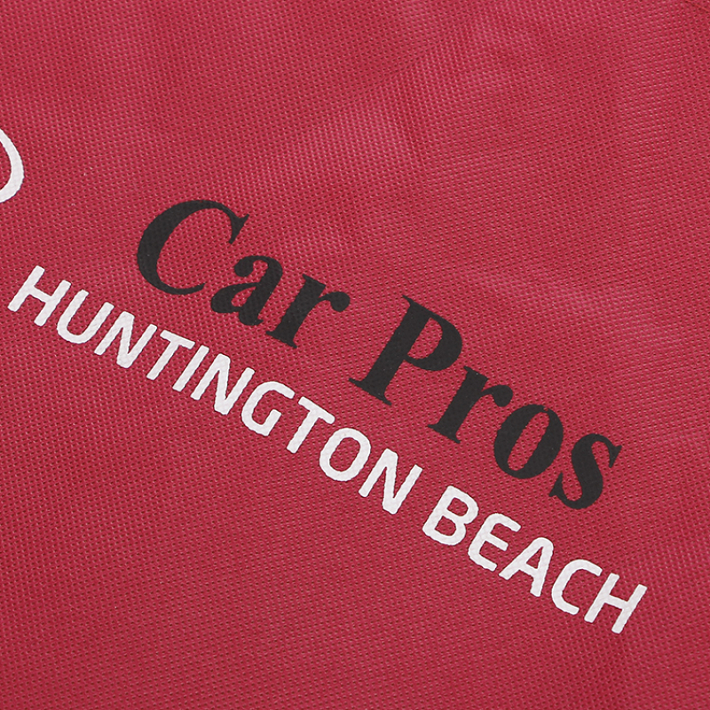 Burgundy Color Printable Logo Hot Selling Non Woven Tote Shopping bag with Customer Logo
