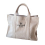 Wholesale large capacity custom logo recycled beach cotton canvas tote bags